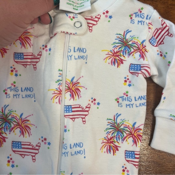 Grace & James This land is my land patriotic 4th of July one piece size 6M - Picture 5 of 7